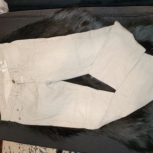 Closed Cotton Blend Gray & White Striped Pants, Pre-loved in Excellent Condition